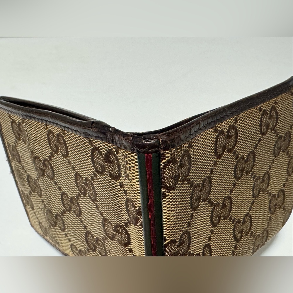 Gucci Monogram canvas bifold wallet w D Ring - Picture 7 of 9